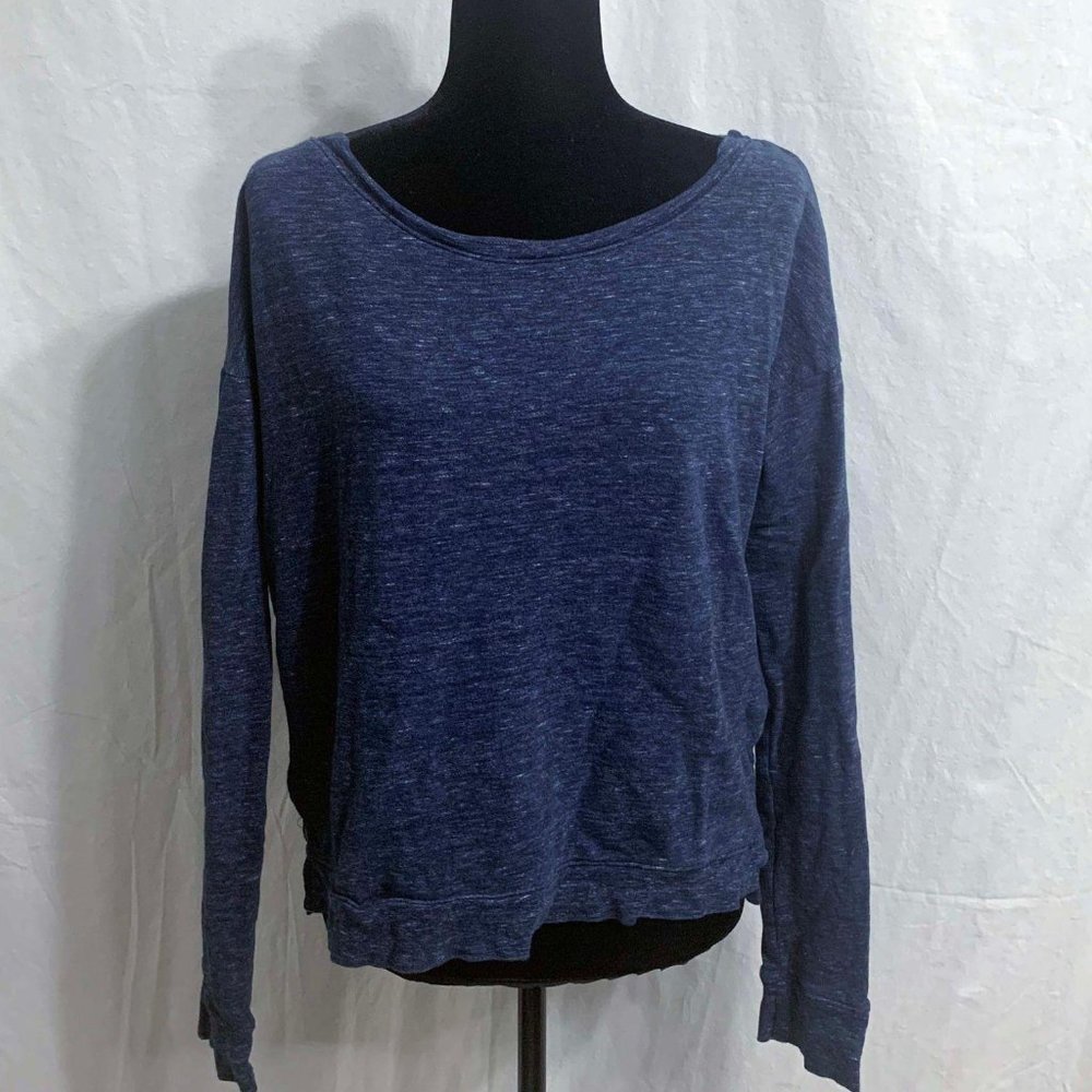 Terre Jacobs Navy Pullover Sweatshirt Long Sleeve